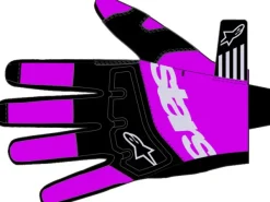Alpinestars Techstar Gloves Black Light Gray Purple> Motorhandschoenen