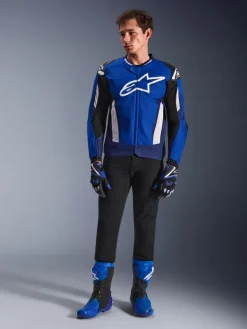 Alpinestars T-Gp Air Motorjas Bright Blue/Navy White><noscript><img width=