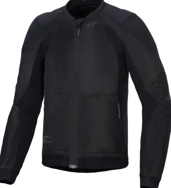 Alpinestars Troop-Air Motorjas Black Black 1100> Motorjassen
