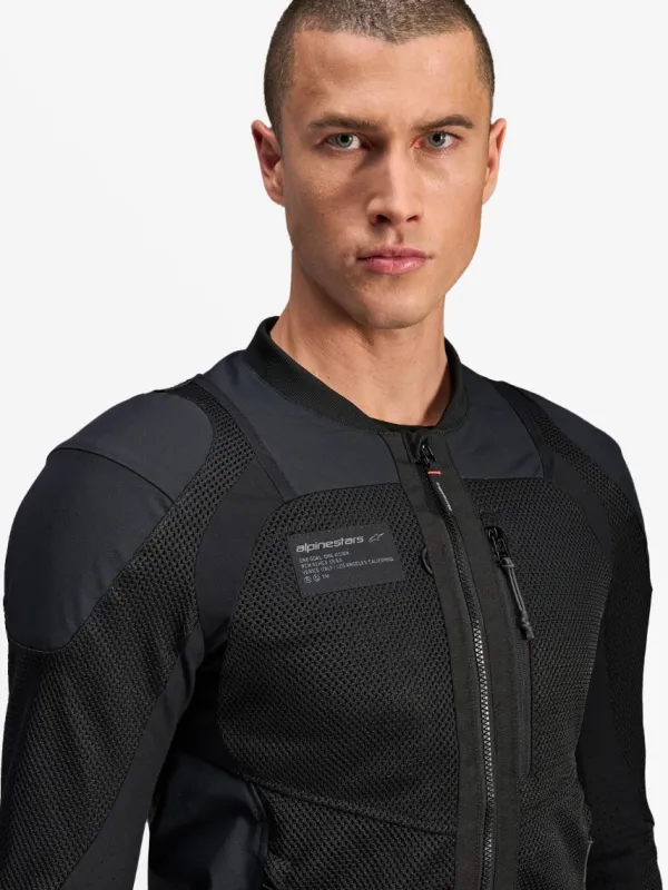 Alpinestars Troop-Air Pro Motorjas Black Black 1100> Motorjassen