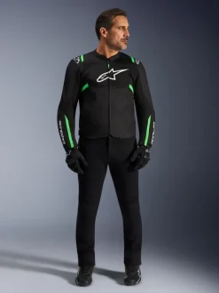 Alpinestars T-Sps Air V2 Motorjas Black/Fluo Green><noscript><img width=