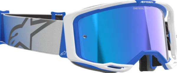 Alpinestars Vision 8 Corp Goggle Blue/White/Mirror Blue> Crossbrillen