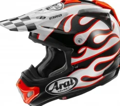 Arai MX-V EVO Flame White> Adventure Helmen|Crosshelmen