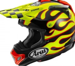 Arai MX-V EVO Flame Yellow> Adventure Helmen|Crosshelmen