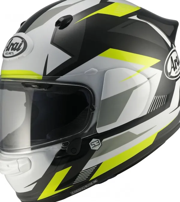Arai Quantic 06 Supra Yellow> Integraalhelmen|Bluetooth Helmen