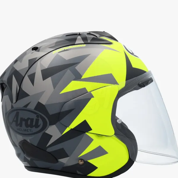 Arai SZ-R EVO Mimesis Yellow> Jethelmen|Bluetooth Helmen
