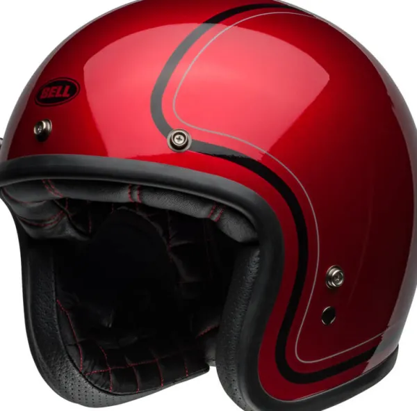 BELL Custom 500 06 Chief Gloss Candy Red> Jethelmen