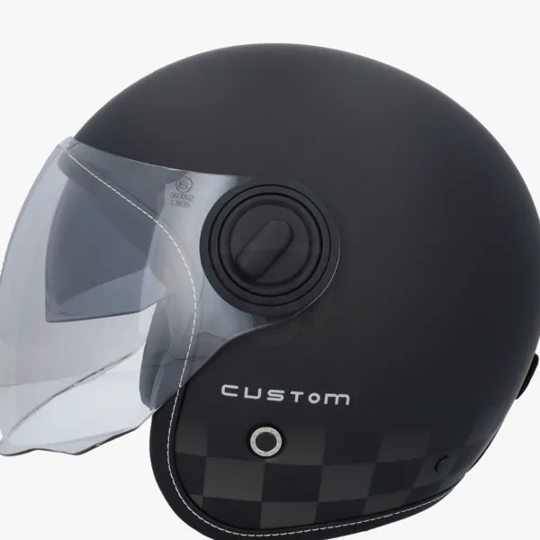 Beon B108 Custom Matt Zwart>DAMES Jethelmen|Dames Scooterhelmen