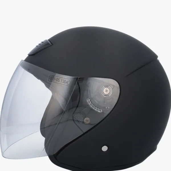 Beon B217 Matt Zwart>DAMES Jethelmen|Dames Scooterhelmen