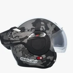 Beon B707 SKULL Zwart/Wit><noscript><img width=