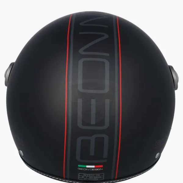 Beon Design-B Luxe Matzwart>DAMES Vespa Helmen|Jethelmen