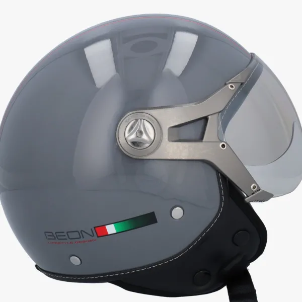 Beon Design-B Luxe Nardo Grey>DAMES Vespa Helmen|Jethelmen