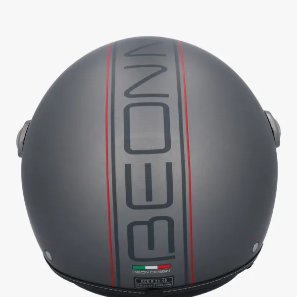Beon Design-B Luxe Titanium>DAMES Vespa Helmen|Jethelmen