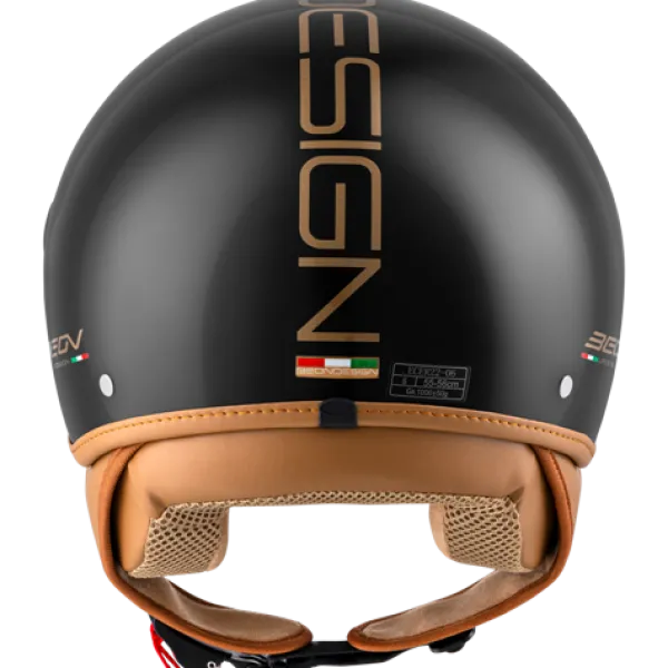 Beon Design Luxe zwart>DAMES Vespa Helmen|Jethelmen