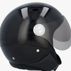 Beon Design Zwart Glans Effen>DAMES Vespa Helmen|Jethelmen