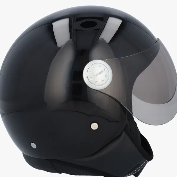 Beon Design Zwart Glans Effen>DAMES Vespa Helmen|Jethelmen