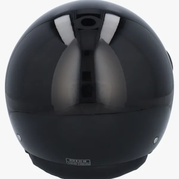 Beon Design Zwart Glans Effen>DAMES Vespa Helmen|Jethelmen