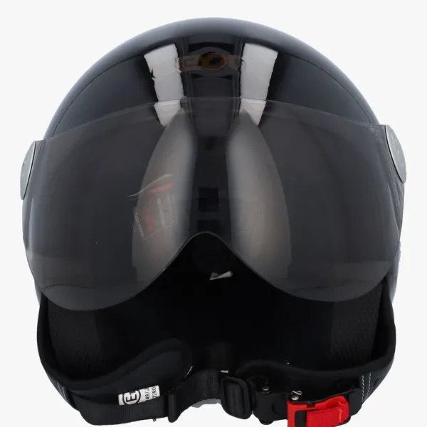 Beon Design Zwart Glans Effen>DAMES Vespa Helmen|Jethelmen