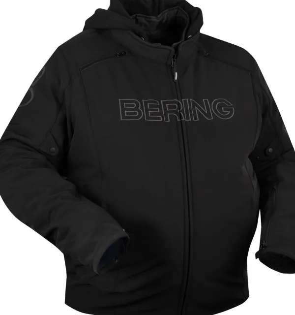 Bering Davis Kingsize Motorjas Black> Motorjassen