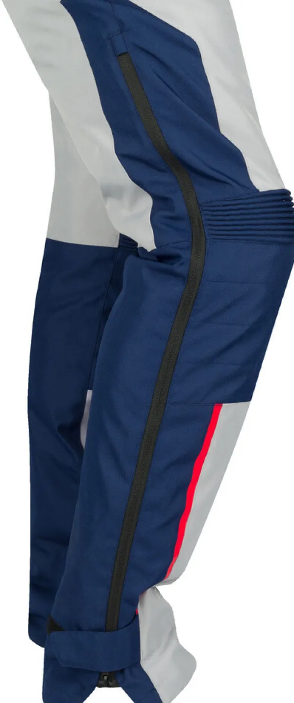 Bering Siberia Motorbroek Grey/Blue/Red> Motorbroeken