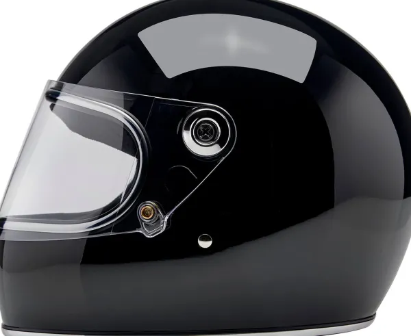 Biltwell Gringo S Gloss Black> Retro Helmen|Integraalhelmen