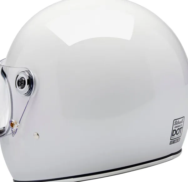 Biltwell Gringo S Gloss White> Retro Helmen|Integraalhelmen