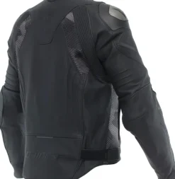 Dainese Avro 5 Leather Jacket Motorjas Black/Anthracite> Motorjassen