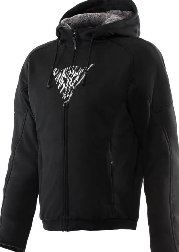 Dainese Bovisa Safety Motorhoodie Black/White 622> Motorhoodies|Motorjassen