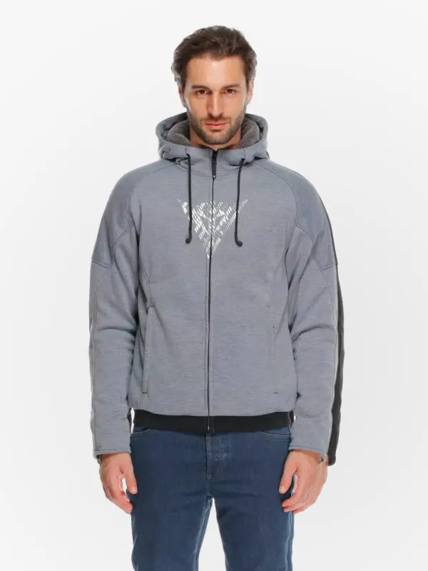 Dainese Bovisa Safety Motorhoodie Grey-Melange/Black N42> Motorhoodies|Motorjassen