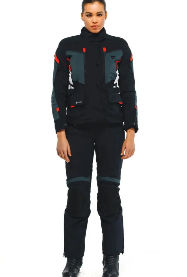 Dainese Carve Master 3 Gore-Tex Lady Motorjas Black/Ebony/Lava Red 06C> Motorjassen