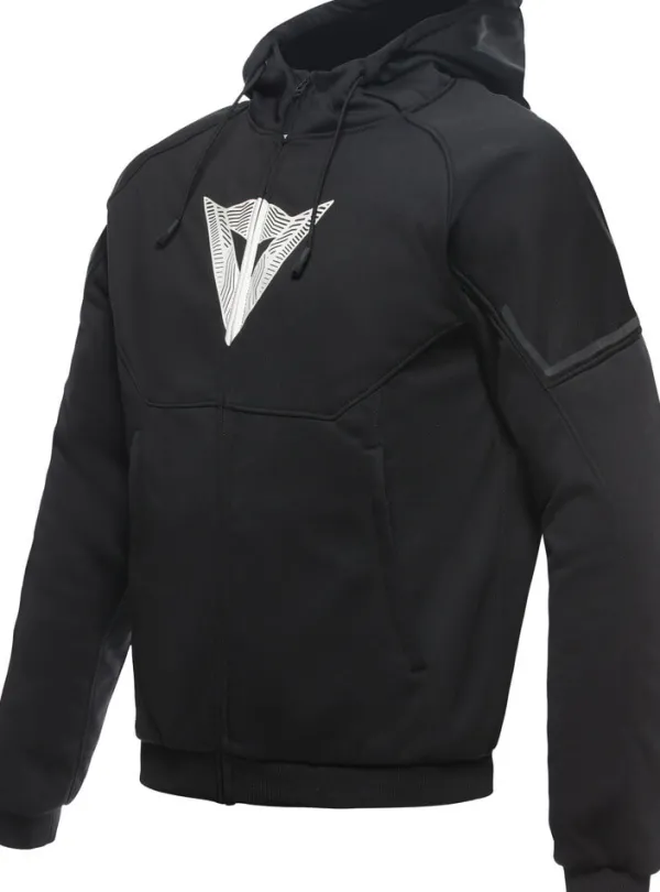 Dainese Daemon-X Motorhoodie Black/Black/White 948> Motorhoodies|Motorjassen
