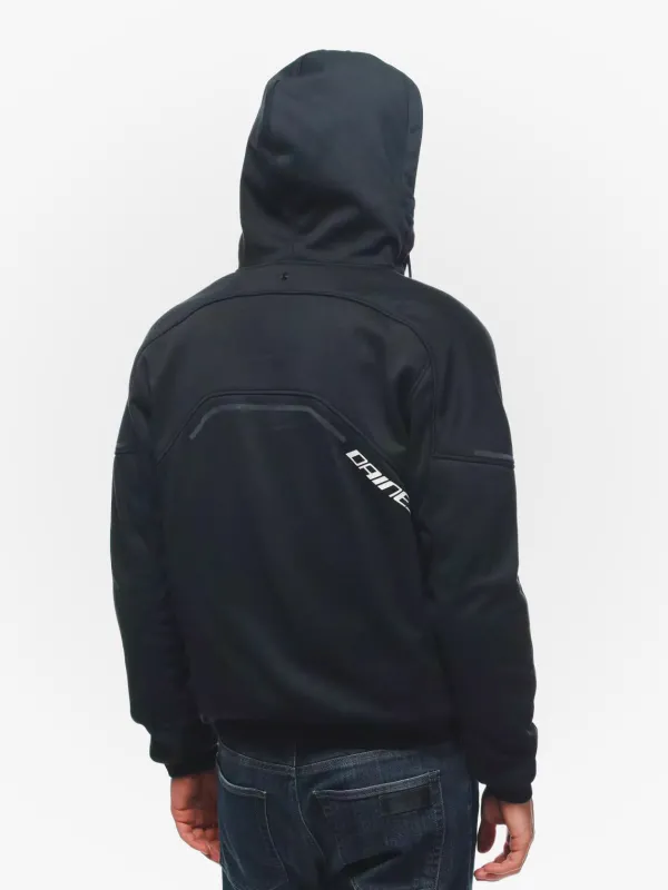 Dainese Daemon-X Motorhoodie Black/Black/White 948> Motorhoodies|Motorjassen