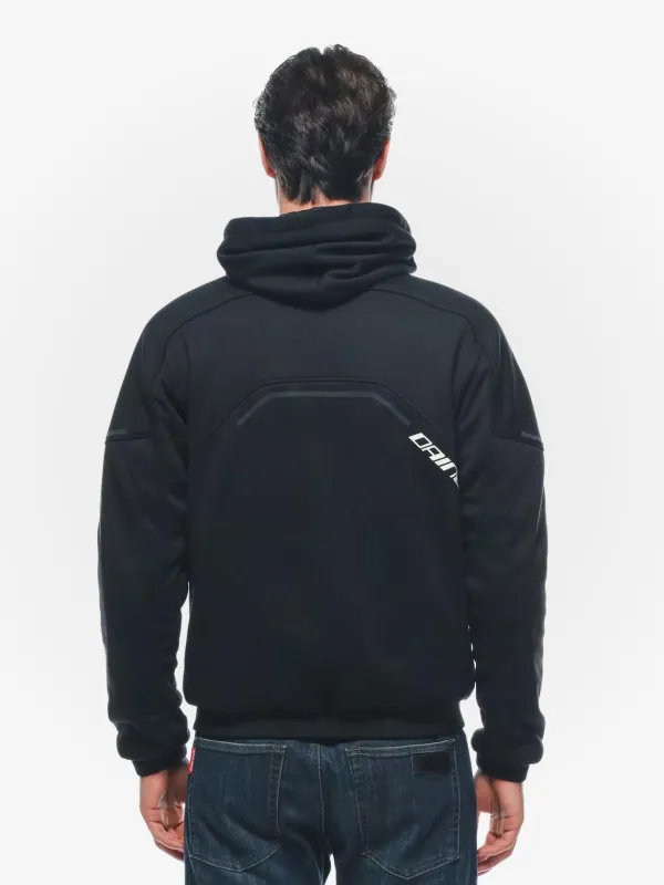 Dainese Daemon-X Motorhoodie Black/Black/White 948> Motorhoodies|Motorjassen