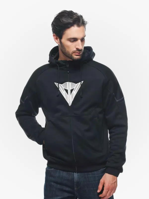 Dainese Daemon-X Motorhoodie Black/Black/White 948> Motorhoodies|Motorjassen