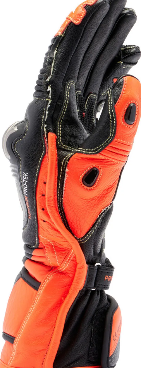 Dainese Full Metal 7 Gloves Black/Red-Fluo 628> Motorhandschoenen