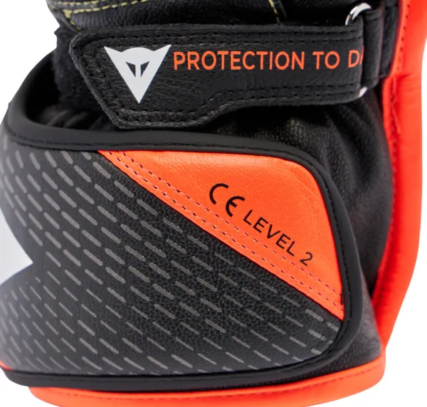 Dainese Full Metal 7 Gloves Black/Red-Fluo 628> Motorhandschoenen