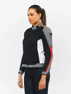 Dainese Hydraflux 2 Air D-Dry Lady Motorjas Black/Charcoal Gray/Lava Red 60F><noscript><img width=