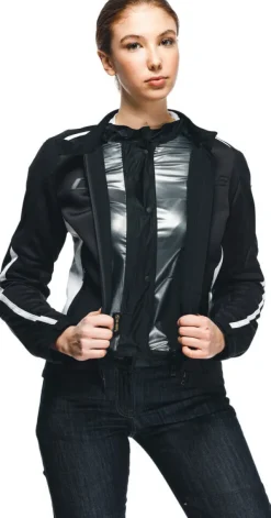 Dainese Hydraflux 2 Air D-Dry Lady Motorjas Black/Black/White 948><noscript><img width=