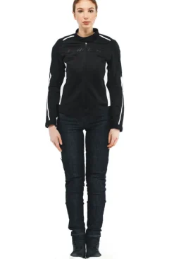 Dainese Hydraflux 2 Air D-Dry Lady Motorjas Black/Black/White 948><noscript><img width=