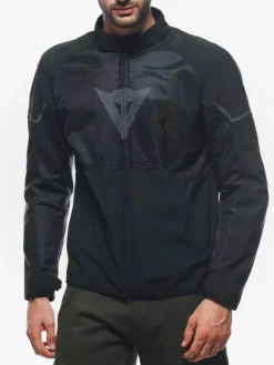 Dainese Ignite Air Tex Motorjas Black/Black/Gray Reflex 96H> Motorjassen