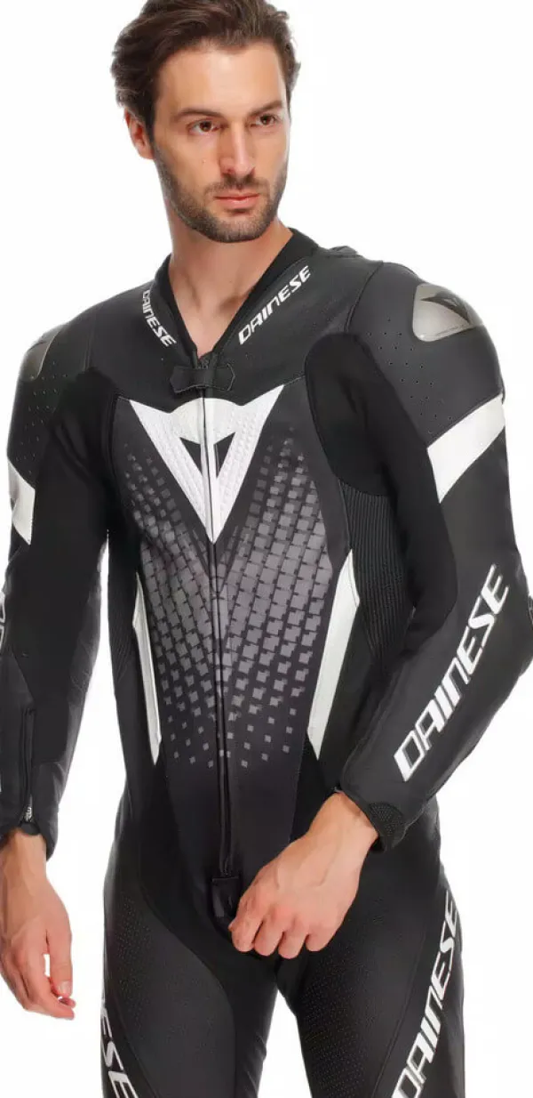 Dainese Laguna Seca 6 1Pc Suit Perforated Black/White/Anthracite F13> Motorpakken