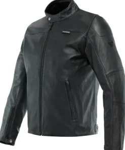 Dainese Mike 3 Leather Motorjas Black 001> Motorjassen