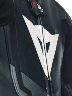 Dainese Misano 3 Perforated D-Air 1Pc Leather Suit Black/Anthracite/Fluo-Yellow> Motorpakken