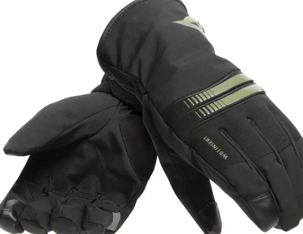 Dainese Plaza 3 D-Dry Gloves Bronze Green O57> Motorhandschoenen