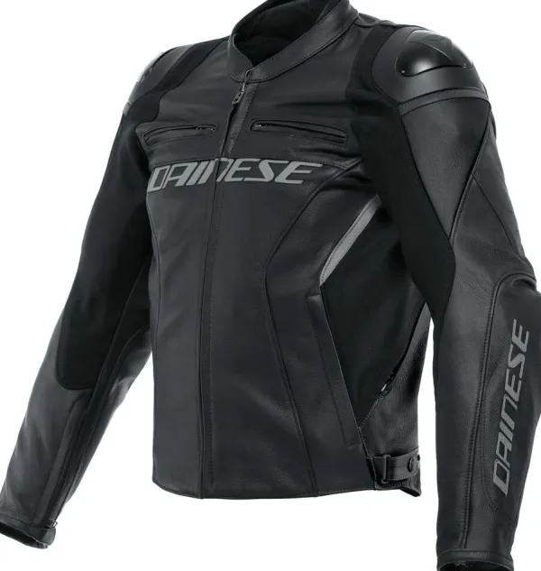 Dainese Racing 4 Leather Motorjas Black/Black 631> Motorjassen