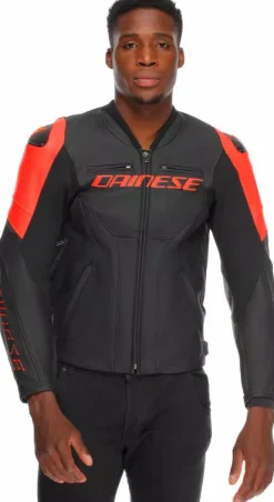 Dainese Racing 5 Motorjas Black/Black/Red-Fluo P75><noscript><img width=