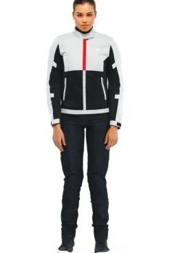 Dainese Risoluta Air Tex Lady Motorjas Glacier Gray/Lava Red 34F><noscript><img width=