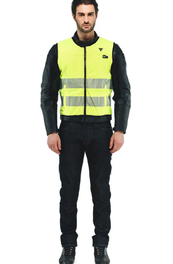 Dainese Smart Jacket Airbag Safety Fluo Yellow 041> Airbag Motorvesten