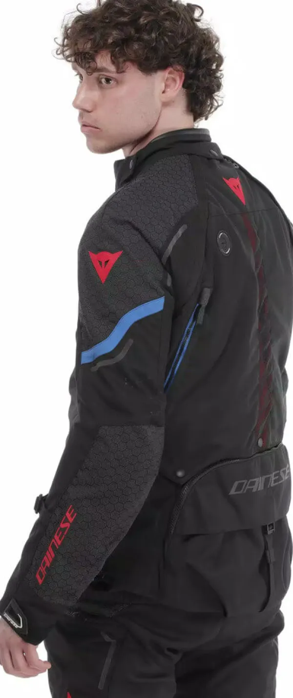 Dainese Super Adventure D-Dry Absoluteshell Motorjas Black/Black/Blue D01> Motorjassen