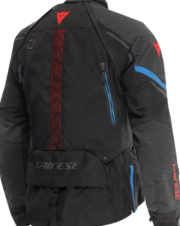 Dainese Super Adventure D-Dry Absoluteshell Motorjas Black/Black/Blue D01> Motorjassen